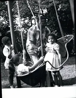Wildly: Al Hoosman with children in Munich, Germany