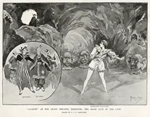 Panto: Aladdin at the Grand Theatre, Islington, 1896