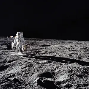 Traversing: Alan Bean - astronaut - moon - space exploration