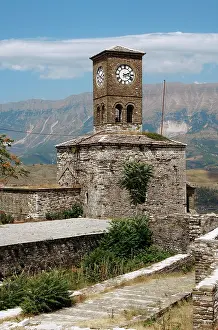 1811: Albania. Gjirokaster. Castle and clock tower
