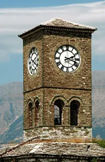 1811: Albania. Gjirokaster. Castle. Clock tower. 19th century