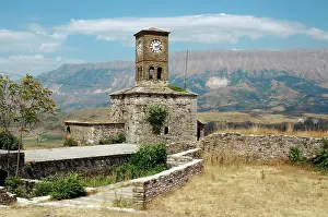 1811: Albania. Gjirokaster. Castle and clock tower