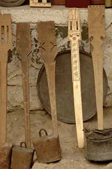 Bazaar: Albania. Kruje. Sale of objects. Bazaar