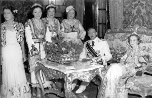 Albanian King Zog I with wife Geraldine