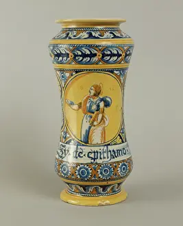 Agatha: Albarello vase: Saint Agatha