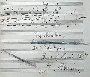 Autographed: ALBENIZ, Isaac (1860-1909)