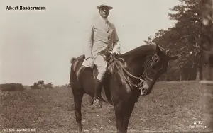 Willinger: Albert Bassermann on a horse