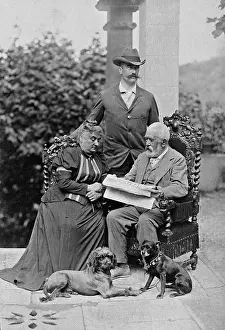 Fiesole: Albert Boecklin with his wife and son