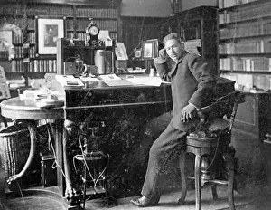 Typewriter: Albert Brockhaus in his office, 1905