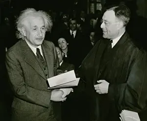 Naturalization: Albert Einstein (1879-1955), receiving his ?