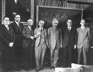 Hubble: Albert Einstein, Albert Michelson and Others, 1931