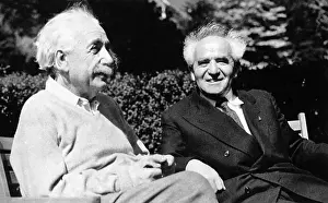 Princeton: Albert Einstein and David Ben Gurion, Princeton, USA