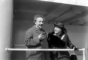 Lowenthal: Albert Einstein - Elsa Einstein - physicist - SS Rotterdam