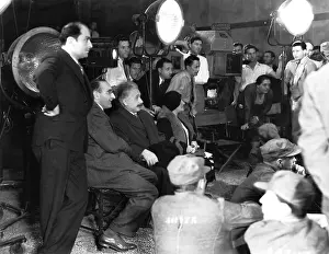 Einstein: Albert Einstein in a film studio, 1931