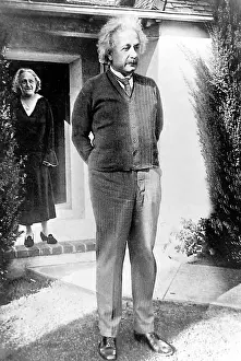 Moreover: Albert Einstein, German theoretical physicist, and wife Elsa