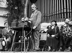 Renowned: Albert Einstein thanked in a speech in the Organ Pavilion