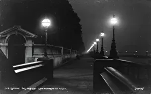 The Albert Embankment at Night