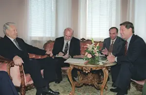 Welcomes: Albert Gore visit to Russia, 1996