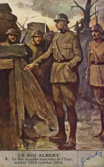 Identifies: ALBERT I IN TRENCHES