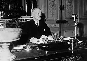 Elysee: Albert Lebrun in Elysee Palace, 1937