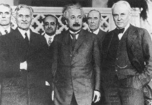 Pasadena: Albert Michelson, Albert Einstein, Robert Millikan, 1931