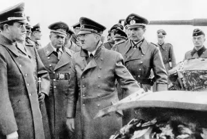 Speer: Albert Speer having a conversation with Adolf Hitler, 1942
