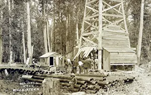 Derrick: Alberta. Canada - Peace River oil well derrick