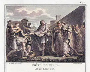Gauls: Albinus saving the Vestal Virgins from the Gauls
