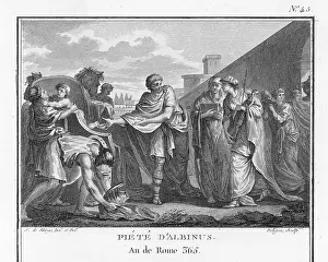 Gauls: Albinus saving the Vestal Virgins from the Gauls