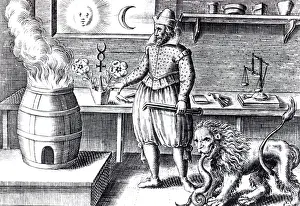 Caduceus: Alchemical Workshop, 17th Century