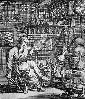 Distillation: The Alchemist of Goudmaker, 18th Century