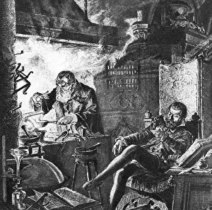 Labs: alchemy, alchemist searching the philosopher's