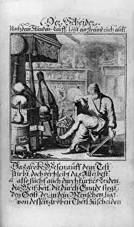 Labs: alchemy, alchemist, separator, copper engraving