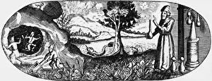 Allegories: alchemy, allegories, alchemistic procedures in