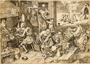 Galle: alchemy, allegory, the making gold brings the