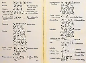Cryptic: alchemy, encyclopedia, letter A, Pharmaceutico
