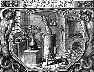 Labs: alchemy, laboratory, chemical laboratorium by