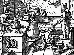 Labs: alchemy, laboratory, extraction of sulphuric