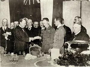 Alcock: Alcock and Brown are presented with the Daily Mail prize