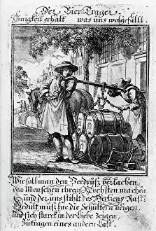 Weigel: alcohol, beer, beer porter, copper engraving