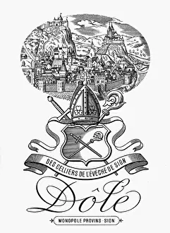 Dole: alcohol, wine, labels, Dole, Winery of the Diocece