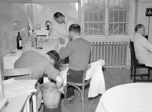 Violently: Alcoholism - cure - vomit - treatment - injection