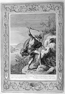 Muses: Alcyone. Engraving from Tableaux du temple des