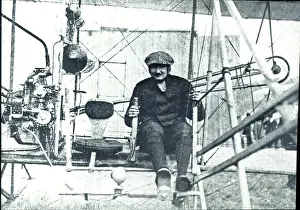 Ogilvie: Alec Ogilvie in his Wright biplane
