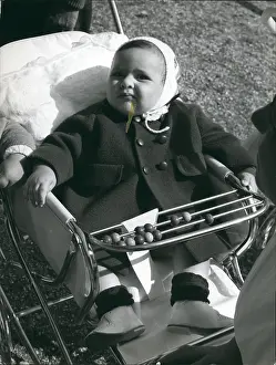 Pushchair: Alessandra Mussolini-Scicolone, niece of Sofia Loren
