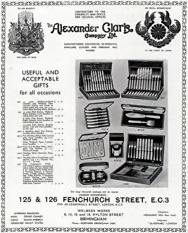 Cutlers: The Alexander Clark Company Advertisement