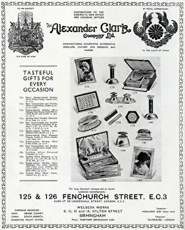 Tasteful: The Alexander Clark Company Advertisement