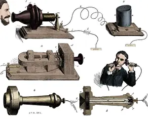Telecommunication: Alexander Graham Bell, Telephone System, 1877