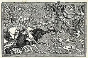 Encountered: Alexander the Great fighting monsters