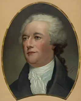 Trumbull: Alexander Hamilton, chromolithograph reproduction